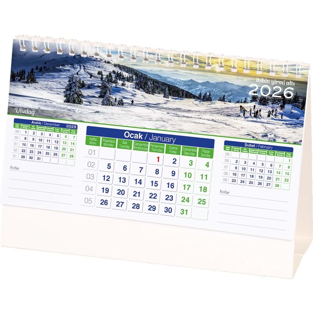 Manzara Masa Takvimi - AMT-01-BR