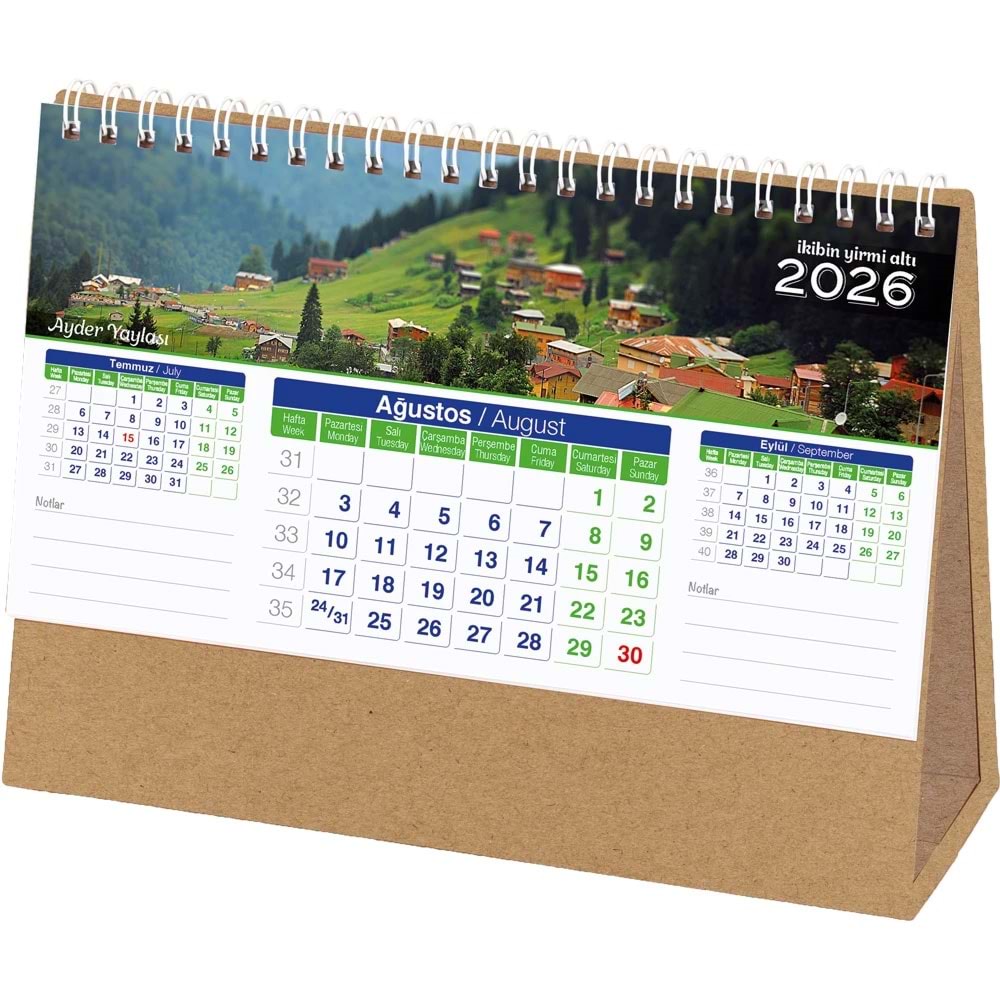 Manzara Masa Takvimi - AMT-01-KRFT