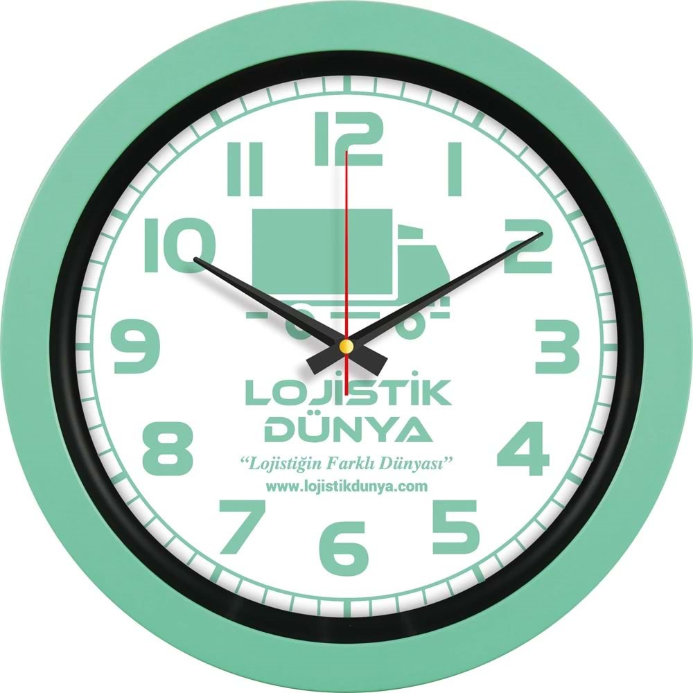 Plastik Duvar Saati - V30-346-MYSL