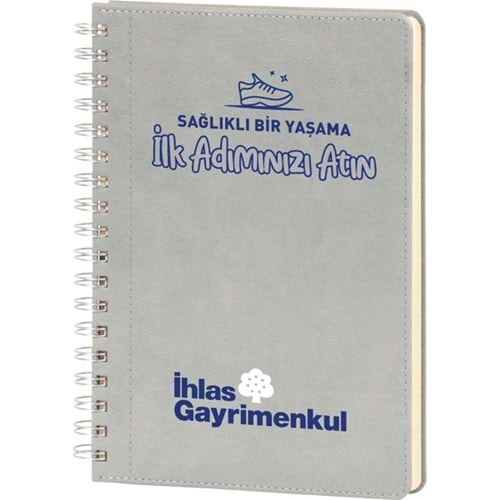 Spiralli Tarihsiz Defter - Bağcılar-17x24-G