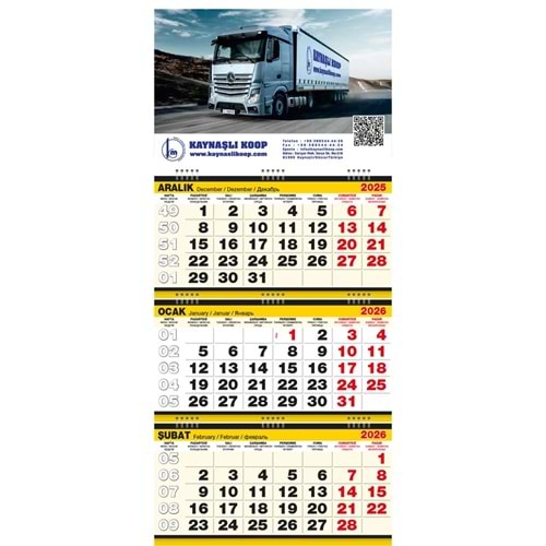 Büyük Boy Gemici Takvim - GMC-08