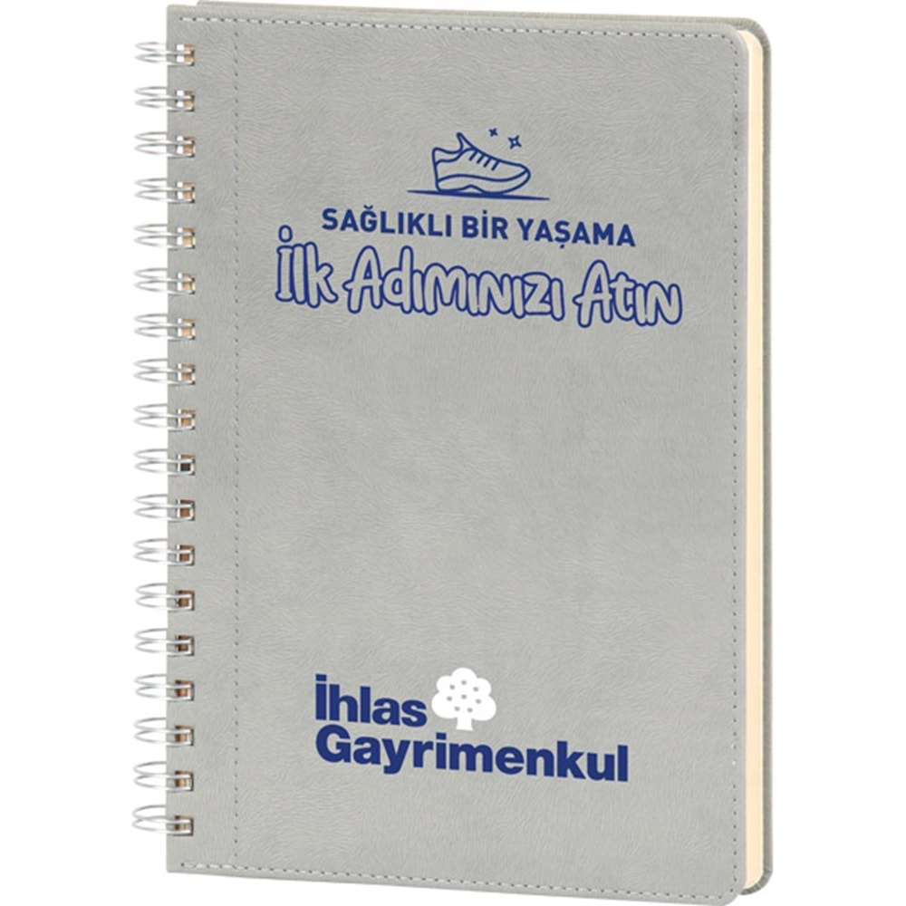 Spiralli Tarihsiz Defter - Bağcılar-20x28-G