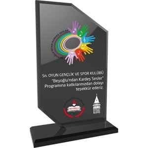 Kristal Plaket - EKT-205-FM